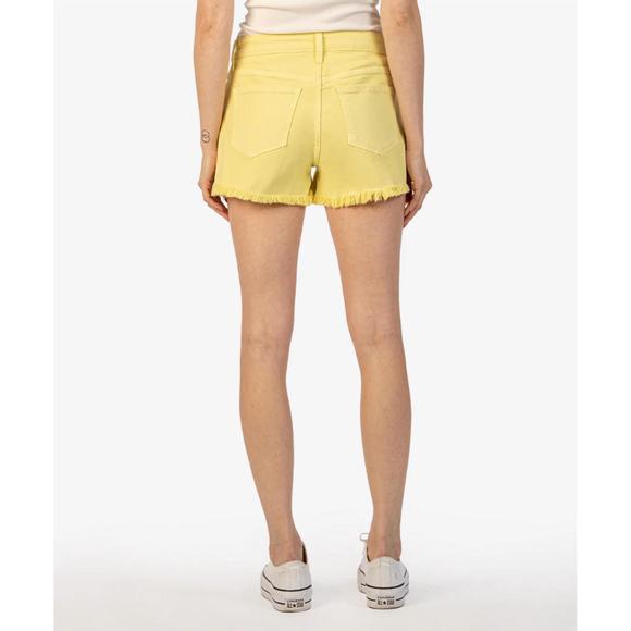 NEW KUT FROM THE KLOTH jane high rise short in lemon drop - Picture 3 of 5